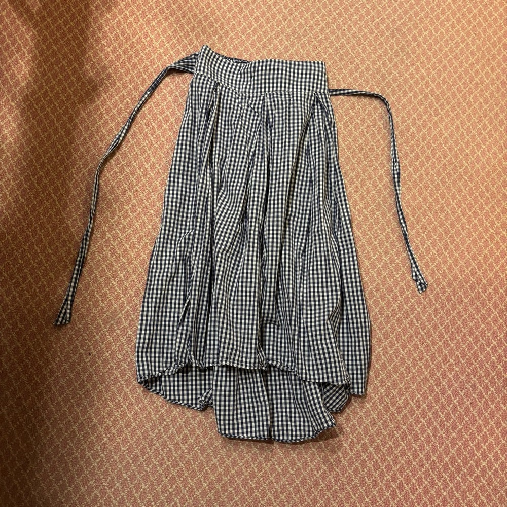 Max Studio Gingham High-Low Skirt